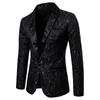 Hommes Floral Party Dr Costume Élégant Dîner Veste De Mariage Blazer De Bal Tuxedo Casual Busin Modèle Lg Manches Revers Costumes Y7zL #