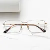 Optiska glasögon för män Kvinnor Retro Designer 2109 Fashion Sheet Glasses Titanium Frame Detaljerad elasticitet Square Style Anti-Blue Light Lens Plate with Box