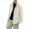 men's Solid Color Jacket Male Loose Casual Denim Jacket Retro Work Coat Mens Soccer Jacket l6xb#