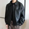 IEFB Automne Hiver Vestes en cuir pour hommes Style coréen Vêtements de moto en vrac Court Pu Manteau Ruffian Beau Vêtements d'extérieur 9C3082 h61D #
