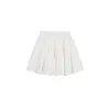 Skirts White Sweet Holiday Slim Pleated Mini Skirt Women Autumn Cute Sexy Club Elastic High Waist Ruffle A-line Short Korean Chic