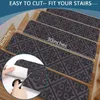 Tapijten Zelfklevende trap Matten Kinderveiligheid Niet-slip stap wasbaar en herbruikbare vuilbestendige vloer