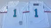 Vinatge Football Retro 1 Warren Moon Jerseys 9 Steve McNair 74 Bruce Matthews 78 Cuyley Culp 34 Earl Campbell 75e anniversaire de l'équipe de broderie Bleu Blanc Couleur