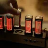 Orologi da tavolo RGB Nixie Tube Clock LED si illumina Lampada retrò Luci notturne digitali analogiche fai-da-te Gaming Desktop Decorazione della casa Idea regalo