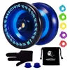 Yo-Ball, klassisches Spielzeug-Set, magisches Yoyo, professioneller Anfänger, sportliches K1, Metall-Yoyo, Geschenk mit Schnurhandschuh für Kinder 240313