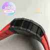 Часы Date Роскошные мужские механические часы Наручные часы Ed Watch Carbon Fiber Rm35-02 Red Tape Автоматические механические 055 052kv