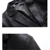 2021 Men's Leather Skin Suit New Autumn High Quality large Size Artificial Leather Jacket/Busin Men's Windproof Jacket S-4XL m3CM#