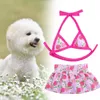 Hundebekleidung, 1 Set, bequem, feine Verarbeitung, zum Anziehen, für den Sommer, Haustier-Bikini, Strand-Badeanzug, Badeparty