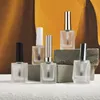 15 ml leere, mattierte Nagellackflasche, Kosmetikbehälter, schwarzes Glas mit Deckel, Pinsel, Nagelglasflaschen mit Pinsel