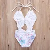 Maillot de bain pour enfants 1 an enfant en bas âge enfants fille Floral fendu été maillot de bain bikini Costume maillot de bain maillots de bain 240326