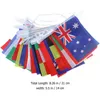 Party Decoration Flag String Decor Soccer tema Supplies Banner Polyester Cloth Bar International