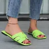 Slippers Slippers Zomer slider dames luxe outdoor strand flip platte schoenen trend ontwerp Soes Plus size 43 H240326WBOE