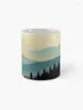 Muggar Blue Misty Mountains Coffee Mug Creative Cups Tourist