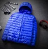 Nouveautés Hommes Fi À Capuchon Puffer Vestes Automne Hiver Garder Au Chaud Blanc Canard Vers Le Bas Casual Hommes Vers Le Bas Manteau Hommes Veste S5tn #