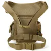 Covers Heavy Duty Drop Leg Bag Outdoors Waist Belt Pouch Tactical Military Thigh Waist Bag For Outdoor Hunting Travelling Sports