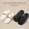 スリッパスリッパQyckaby 2024 New Mens Summer Beach Eva Soft Sole Sliding Sandalsカジュアルレディス屋内バスルームノンスリップフリップカバーH240326Alk8