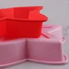 Формы для выпечки 3D пентаграмма в форме силиконовой формы для торта, кастрюля ручной работы, мусс, десертный поднос, форма для помадки, шоколада, кухонный инструмент