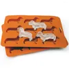 Moldes de cozimento 3pcs Dachshund Moldes de bolo de chocolate Molde de cerveja Festa Fondant Cozinhar Ferramentas de decoração