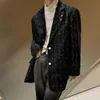 Giacca da uomo Abbigliamento allentato monopetto Terno Masculino Streetwear Primavera Autunno Coreano Fi Lg Manica Casual Blazer L2hV #