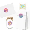 Gift Wrap LB112 12Pcs Marble Gradient Clouds Sky Party Birthday Biscuit Kraft Paper Bags And Stickers Baby Shower Gifts Boxes