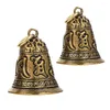 Feestartikelen Messing Bell Hanger Ambachten Supply Bells Mini Voor Charms Hangende Decoratie Kleine sleutelhanger