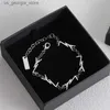 Charme Bracelets Designer Silver Charm Bracelet Femmes Mode Luxurys Marques Bracelets Haute Qualité Alliage Or Argent Lettres Bracelets Bijoux Y240327