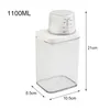 Liquid Soap Dispenser Sturdy Plastic Laundry Washing Up Powder Container Airtight Storage Box With Double Seal And Silicone Sealant Ring