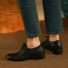 Chaussures décontractées à lacets richelieu pour femmes Vintage Oxfords plat femme peau de vache dames Style britannique qualité
