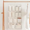 Storage Bags Double-Sided Wall Hanging Door Underwear Organizer Waterproof Bedroom Closet Toy Key Home Office Container