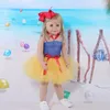 Flickaklänningar Senaste babyflickor Prinsessan klänning småbarn födelsedag outfit cake smash tutu spädbarn karneval festkläder