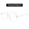 Sunglasses 2024 Transparent Computer Glasses Frame Women Men Anti Blue Light Square Eyewear Blocking Optical Spectacle Gifts