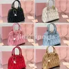 Luxury Designer Tote Bag Pleated Shell Handbags Leather Shoulder Bag With Shoulder Strap Women Casual Summer Crossbody Bag Fashion Bags 6 Colors Size 22x17cm