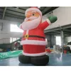 Partihandel gratis fartyg utomhusspel aktiviteter 6m 20ft stora uppblåsbara jultomten fader julblåsbara ballonger för semesterannonsering