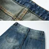 Jeans pour hommes Hommes Lâche Casual Plus Taille Multi Poche Denim Cargo Pantalon Japonais Streetwear Mode Large Jambe Baggy Harem Pantalon