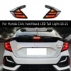 Gruppo fanale posteriore Freno Retromarcia Corsa e Jogging Luce Streamer Indicatore di Direzione Lampada Posteriore Per Honda Civic hatchback Fanale posteriore A LED 16-21