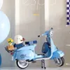 Dekorative Figuren Römischer Feiertag Technische Vespas 125 MOC 10298 Motorrad Stadt MOTO Bausteine Ziegel Modell Spielzeug für Kinder Jungen Geschenk