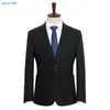 Abito di lana di alta qualità da uomo allentato Super Large Groom Wedding Dr Smart Casual Abiti da uomo Suit + pantaloni + gilet Plus Size XL-9XL m5pg #