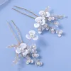 Hair Clips Barrettes Womans Retro Forks 2 Pcs Set With Shiny Color-Preserving Artificial Crystal For Cheongsam Chinese Clothes Dress D Otsaq