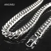 40 45 50 55 60 65 70 90CM collier à maillons en acier inoxydable bijoux 10mm de largeur HZN024 Chains209p