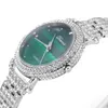 Orologi da polso femminile Diamond Diamond Orologio da polso semplice rotondo in quarzo Specchio di vetro minerale Specchio elegante Leisure Watc