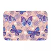 Tapis Paillasson antidérapant Papillon Floral Tapis Salon Cuisine Tapis Prière Intérieur Décoratif