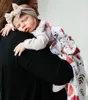 Couvertures bébé coton yarn couverture de couverture de bande de cheveux enveloppe des accessoires nés nés nés nés nés nés