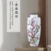 Vasi Vaso in ceramica Composizione floreale Soggiorno Pastello Decorazione camera da letto Artigianato Jarrones Floreros Jarron Decor