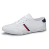 Canvas Shoes Style Mens 712 Casual Men's Lace-up White Breattable Low-Top Sneakers All-Match platt botten