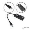 Nätverkskabelanslutningar USB 3.0 USB-C Type-C till RJ45 100/1000 Gigabit LAN Ethernet Adapter 100/1000 Mbps för/Win PC 243s med Box Dro Otmtg