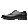 Casual Schuhe 2024 Frühling Klassische Britische Echtes Leder Für männer Täglichen Business Solid Black Hombre Bankett Zeremonie Kleid