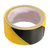 2024 ANPWOO 45mm Black and Yellow Self Adhesive Hazard Warning Safety Tape Marking Safety Soft PVC tape