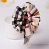 Luxury Ribbon Kids Hair Sticks Boutique Girls Plaid Bows Princess Hairbands Children Lattice Bear Flower Accessories Z1602