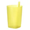 Mugs 360ml Great Straw Cup Multipurpose Large Capacity Integrated Measuring Drink Jug Juego Tazas De Cafe Y Plato