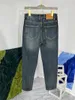 Jeans masculinos M03690 moda 2024 pista luxo design europeu estilo festa